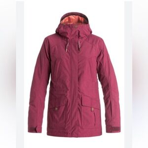 Roxy Tribe Womens Snow Jacket burgundy size medium